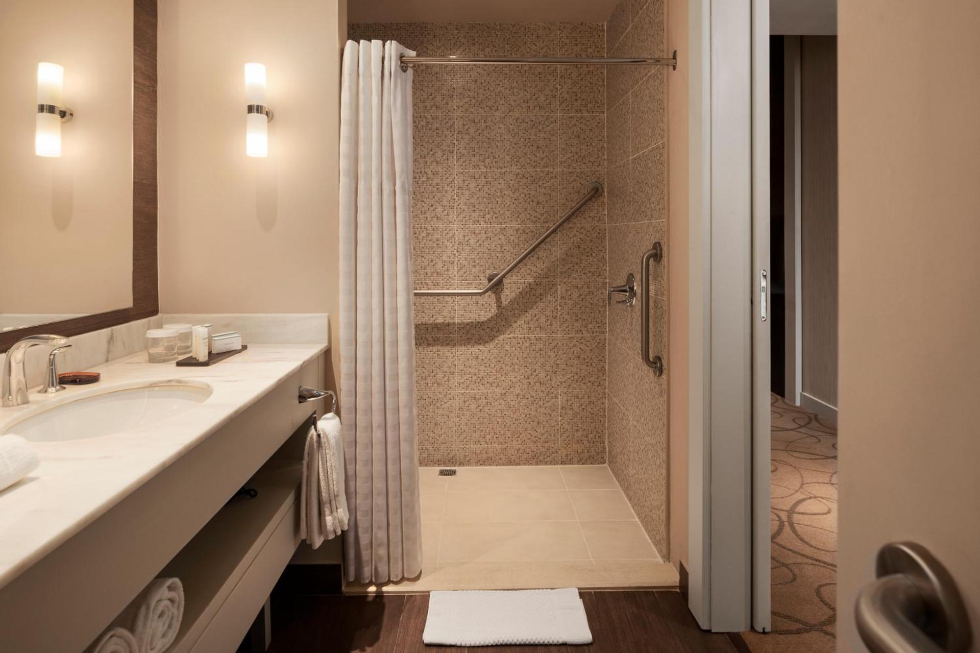 One-Bedroom King Suite Roll Shower Mobility Accessible